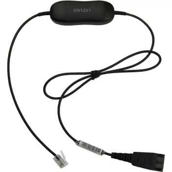 Jabra GN1221 Sound limiter QD to RJ9, Cable, Black