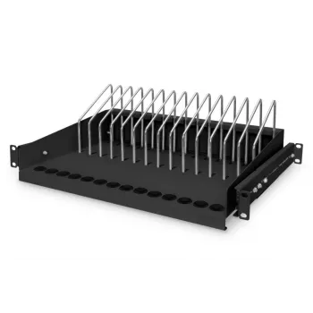 DIGITUS Extendible Shelf For Tablets, Laptops, Smartphones 175x483x340 Mm, Black