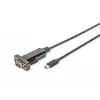 DIGITUS USB Type C 2.0 to serial Converter, DSUB 9M 1m cable