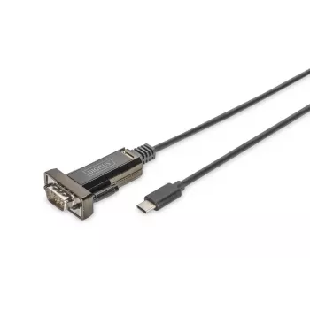 DIGITUS USB Type C 2.0 to serial Converter, DSUB 9M 1m cable