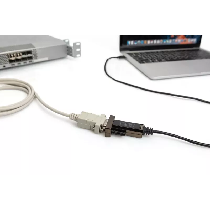DIGITUS USB Type C 2.0 to serial Converter, DSUB 9M 1m cable