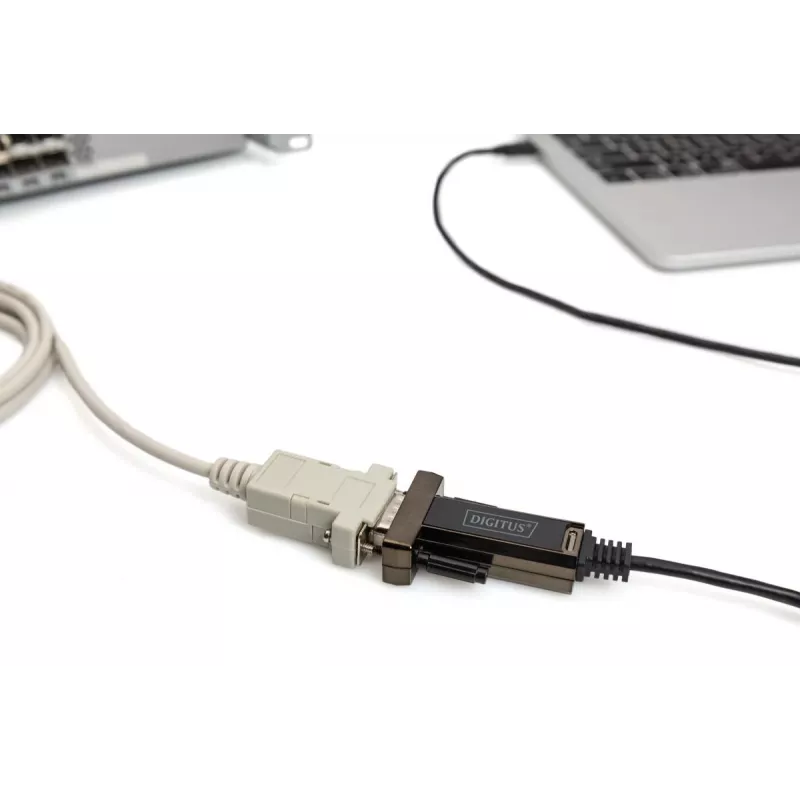 DIGITUS USB Type C 2.0 to serial Converter, DSUB 9M 1m cable