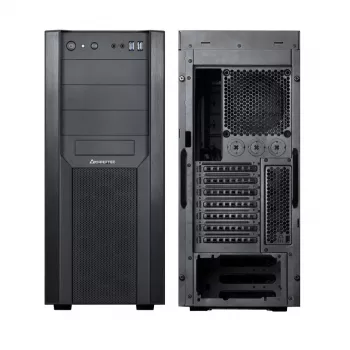 PC Case CHIEFTEC CW-01B-OP Tower Black — SPCC, 7×3.5 inch bays, 7×2.5 inch bays, 3×5.25 inch bays, up to 410 mm GPU