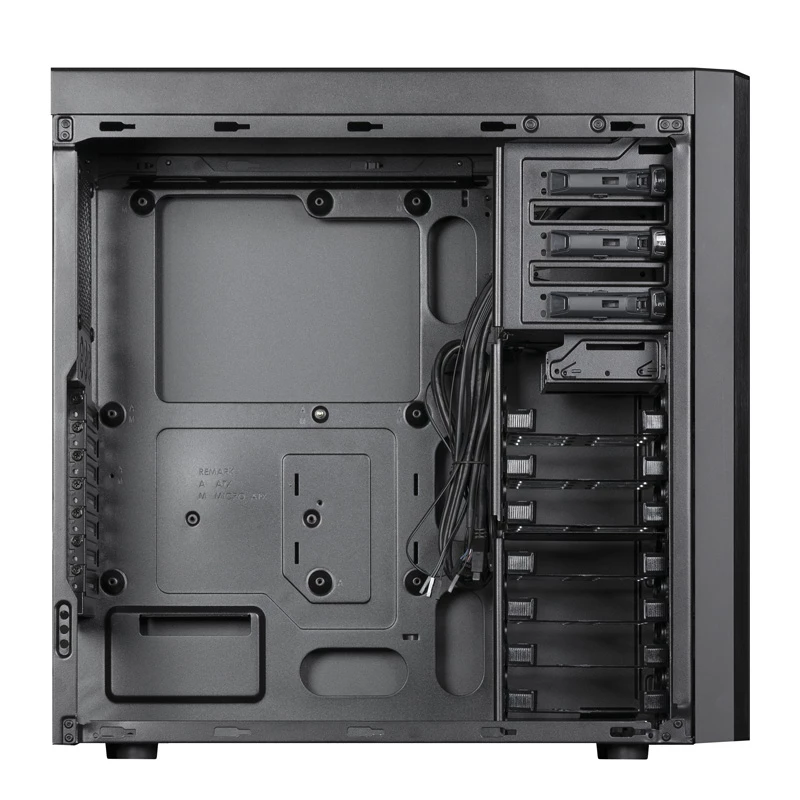 PC Case CHIEFTEC CW-01B-OP Tower Black — SPCC, 7×3.5 inch bays, 7×2.5 inch bays, 3×5.25 inch bays, up to 410 mm GPU