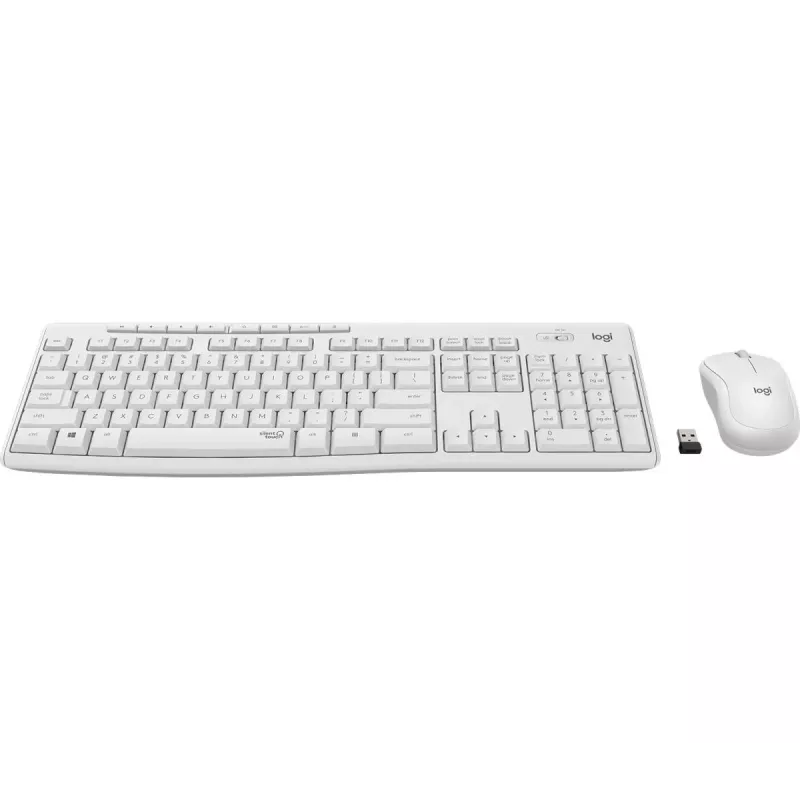 LOGITECH Mk295 Silent Wireless Combo Off-white Qwertz Deutsch