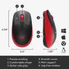 Mouse Logitech M190 Wireless USB Red