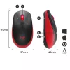 Mouse Logitech M190 Wireless USB Red