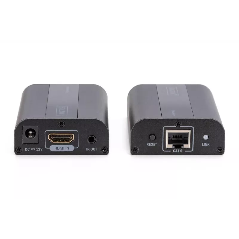 DIGITUS 4K HDMI Extender Set, HDMI 2.0 30/60 m over network cable (CAT6, 6a, 7), UHD 4K2K/60 Hz