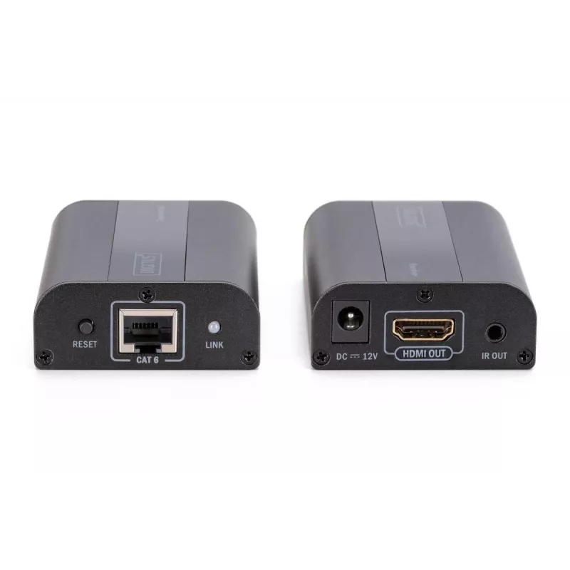 DIGITUS 4K HDMI Extender Set, HDMI 2.0 30/60 m over network cable (CAT6, 6a, 7), UHD 4K2K/60 Hz