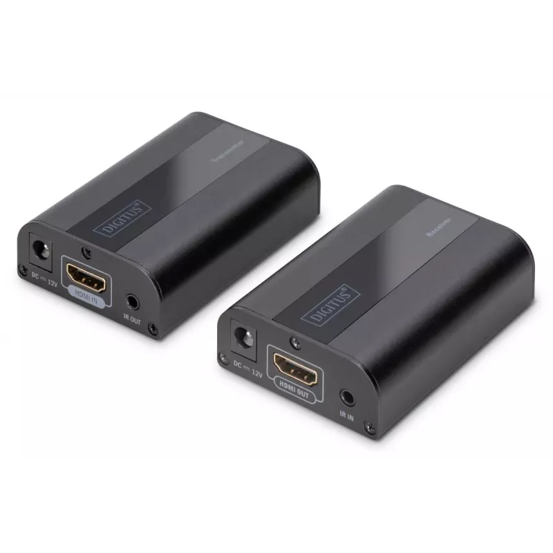 DIGITUS 4K HDMI Extender Set, HDMI 2.0 30/60 m over network cable (CAT6, 6a, 7), UHD 4K2K/60 Hz