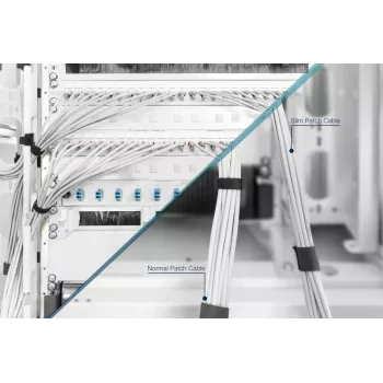 DIGITUS Slim Patch cable - CAT6 - U/FTP - Snagless - Cu - 10m - Grey