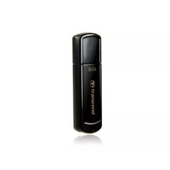 TRANSCEND Jetflash 350 - 8GB USB Stick - USB 2.0 - Black