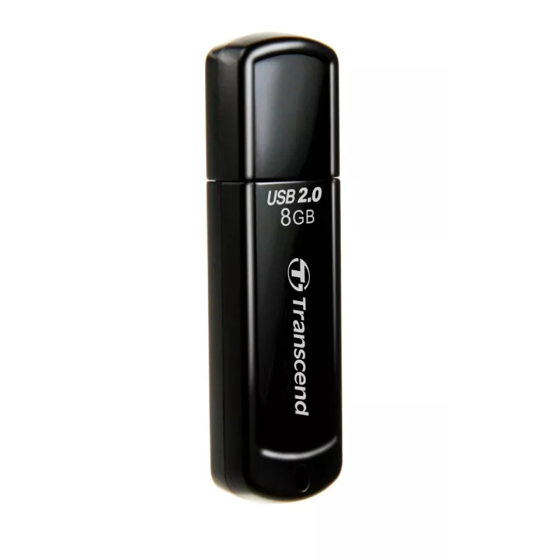 TRANSCEND Jetflash 350 - 8GB USB Stick - USB 2.0 - Black