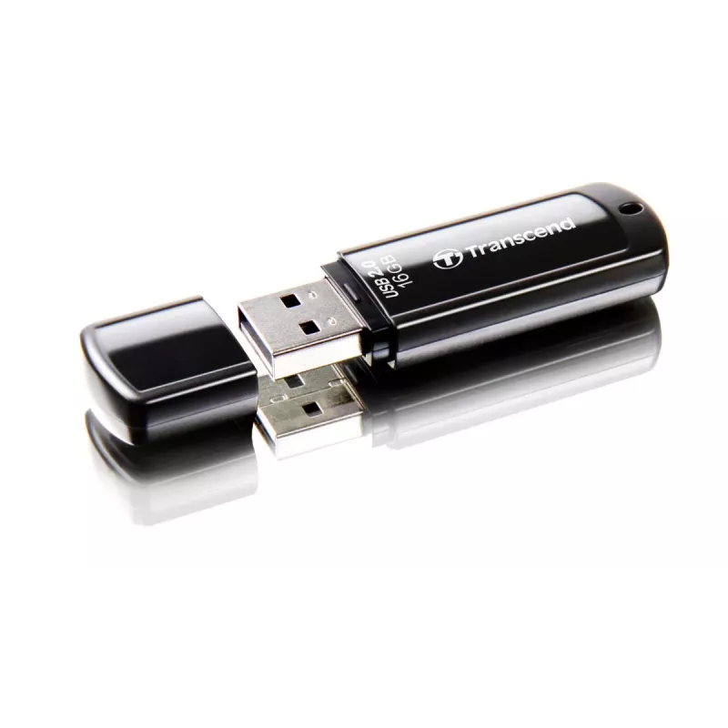 TRANSCEND Jetflash 350 - 16GB USB Stick - USB 2.0 - Black