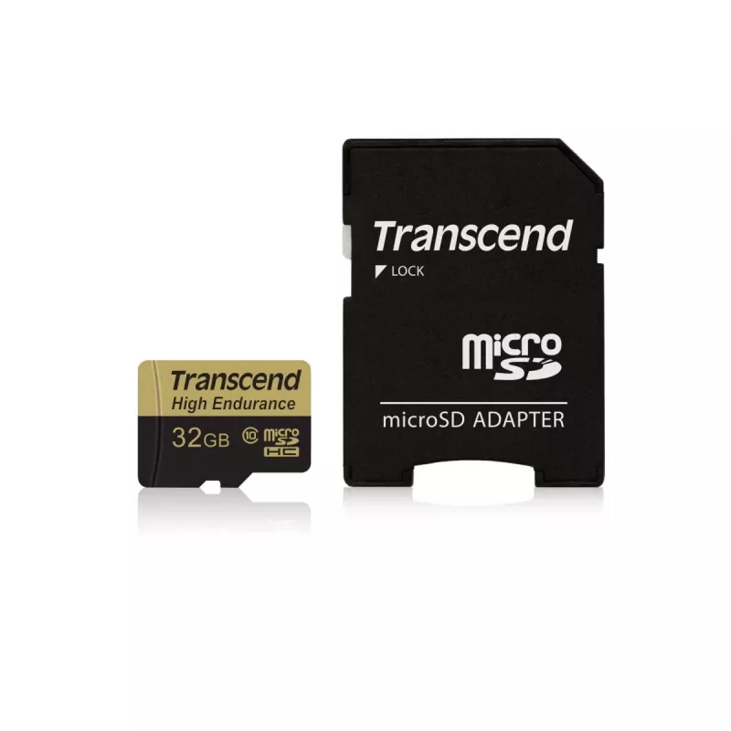 Flash Memory Transcend 32GB MicroSDHC Class 10 Adapter TS32GUSDHC10