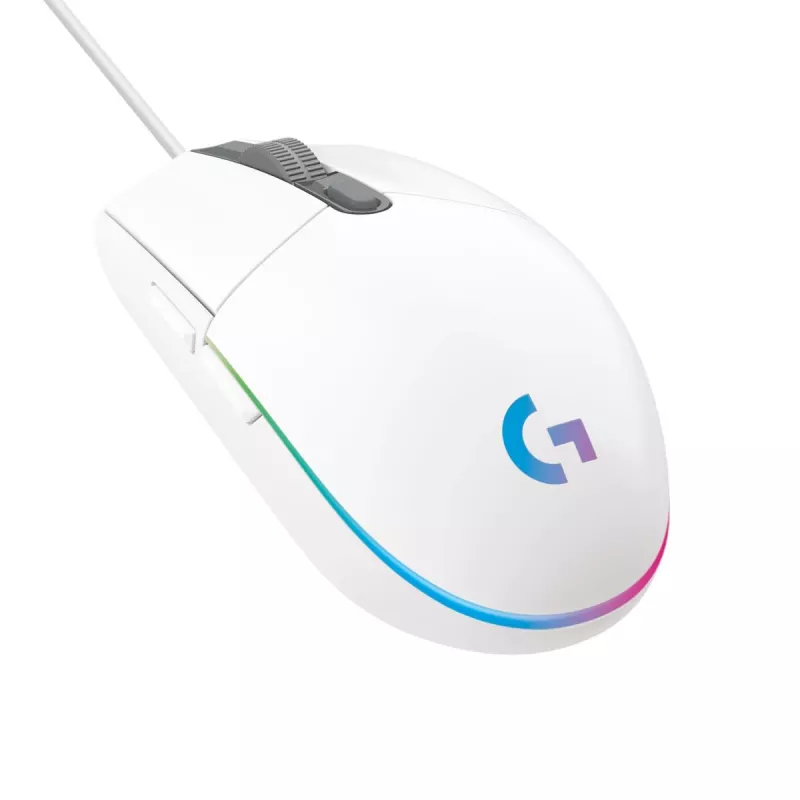 LOGITECH G203 Lightsync Gaming Mouse USB White