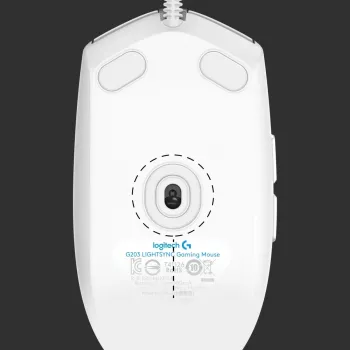 LOGITECH G203 Lightsync Gaming Mouse USB White