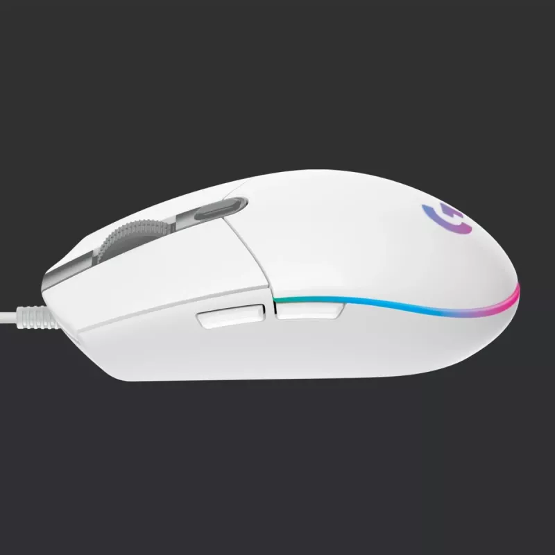 LOGITECH G203 Lightsync Gaming Mouse USB White