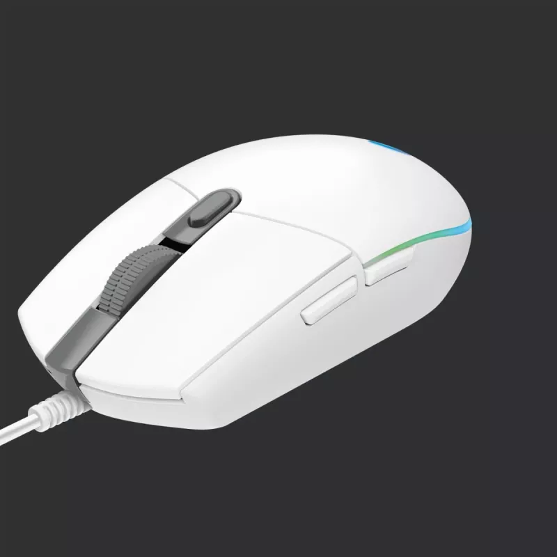 LOGITECH G203 Lightsync Gaming Mouse USB White