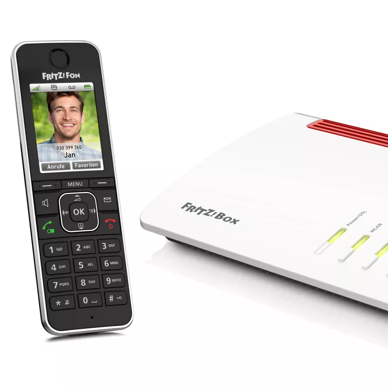 DECT telephone AVM FRITZ!Fon C6 Black