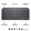 LOGITECH Minimalist Wireless Illuminated Keyboard - MX KEYS MINI - Graphite - Qwertz Deutsch