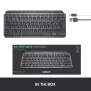 LOGITECH Minimalist Wireless Illuminated Keyboard - MX KEYS MINI - Graphite - Qwertz Deutsch