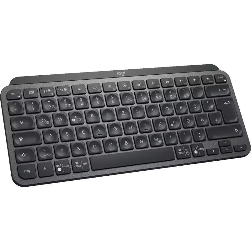 LOGITECH Minimalist Wireless Illuminated Keyboard - MX KEYS MINI - Graphite - Qwertz Deutsch