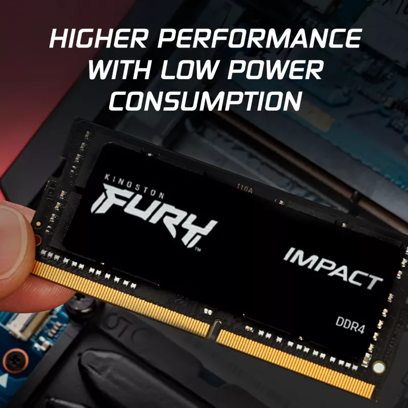 Kingston Technology FURY 64GB 3200MT/s DDR4 CL20 SODIMM (Kit of 2) Impact