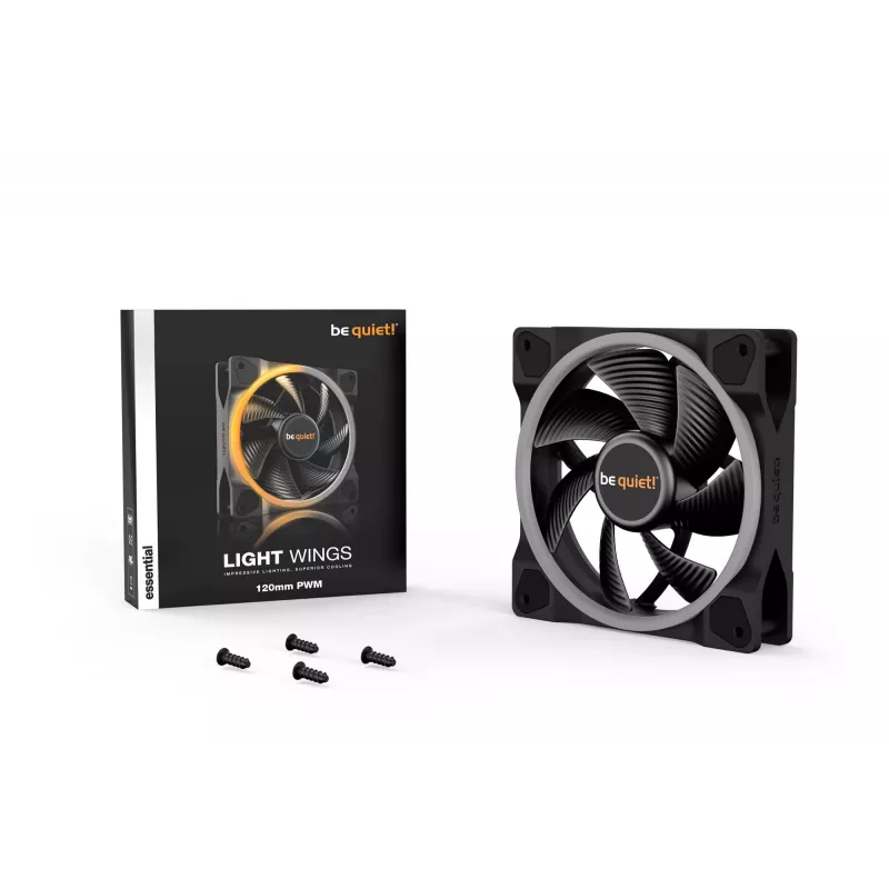 be quiet Light Wings 120mm ARGB PWM Fan Black
