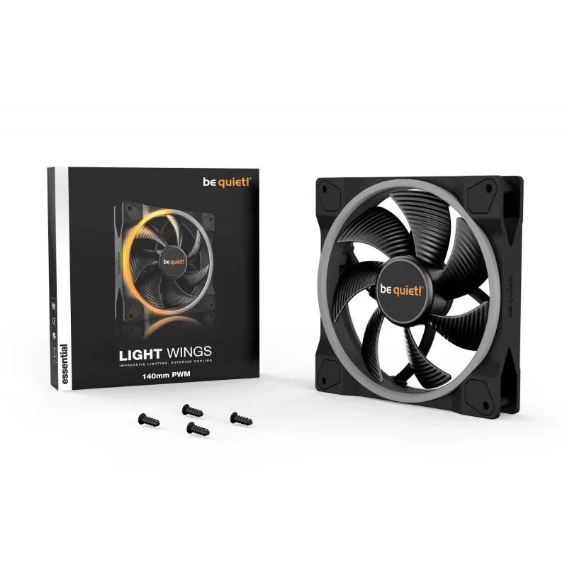 be quiet Light Wings 140mm ARGB PWM Fan Black