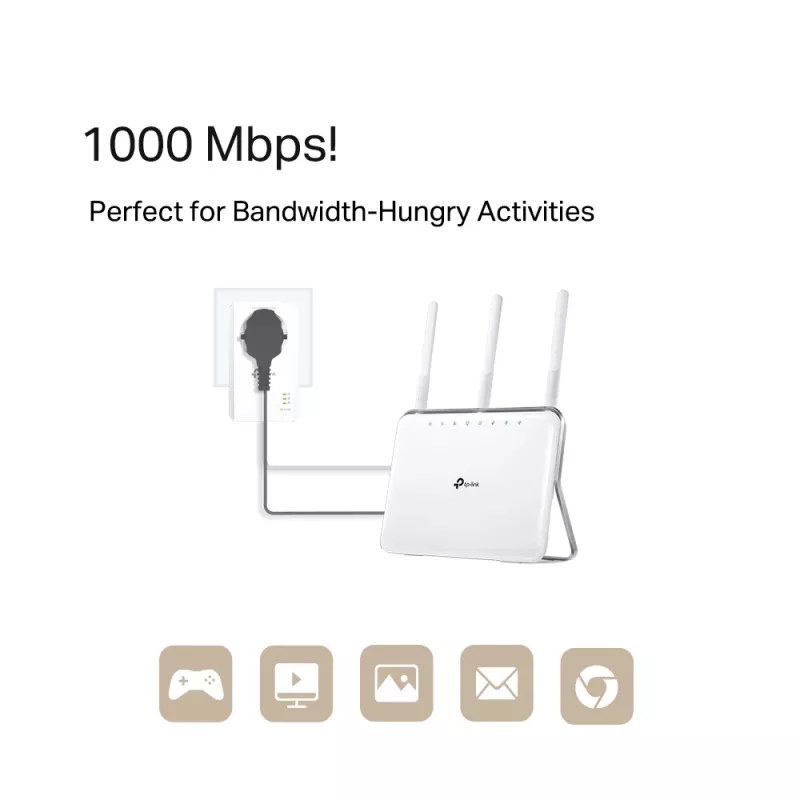 TP-Link TL-PA7019P KIT 1000 Mbit/s Ethernet LAN White 2 pc(s)