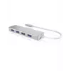 ICY BOX IB-HUB1425-C3 USB 3.2 Gen 1 (3.1 Gen 1) Type-C 5000 Mbit/s Silver