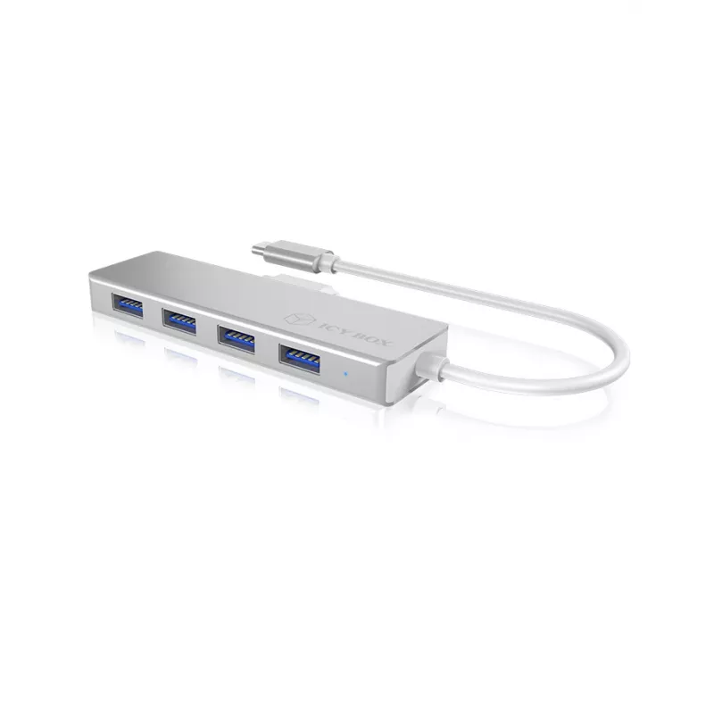 ICY BOX IB-HUB1425-C3 USB 3.2 Gen 1 (3.1 Gen 1) Type-C 5000 Mbit/s Silver