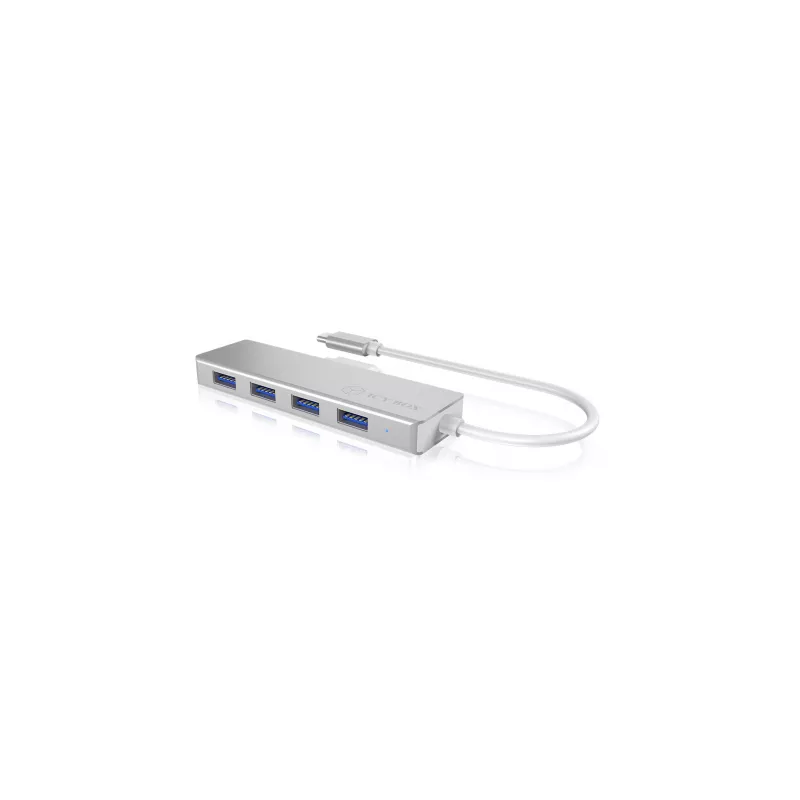 ICY BOX IB-HUB1425-C3 USB 3.2 Gen 1 (3.1 Gen 1) Type-C 5000 Mbit/s Silver