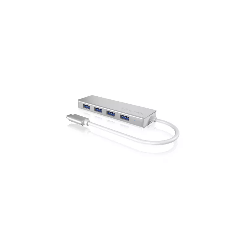 ICY BOX IB-HUB1425-C3 USB 3.2 Gen 1 (3.1 Gen 1) Type-C 5000 Mbit/s Silver