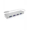 ICY BOX IB-HUB1425-C3 USB 3.2 Gen 1 (3.1 Gen 1) Type-C 5000 Mbit/s Silver