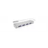 ICY BOX IB-HUB1425-C3 USB 3.2 Gen 1 (3.1 Gen 1) Type-C 5000 Mbit/s Silver