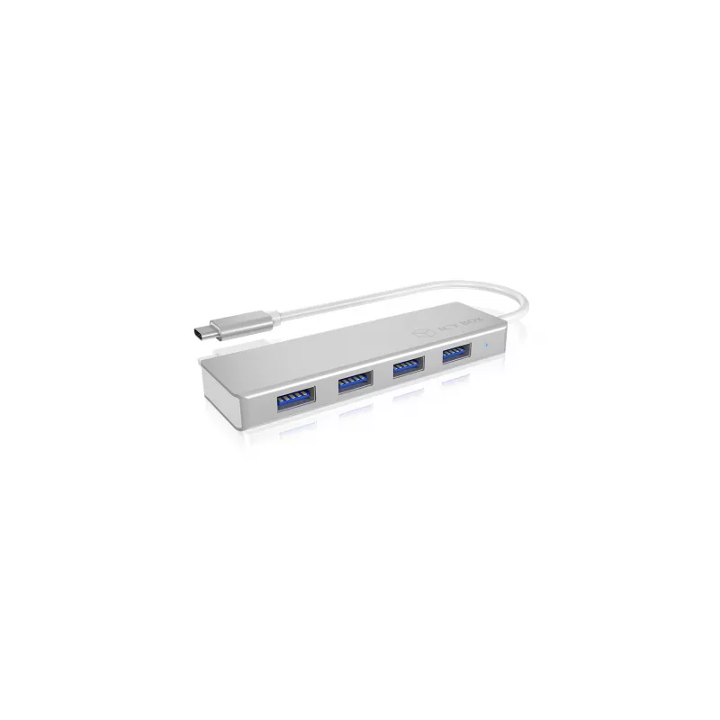 ICY BOX IB-HUB1425-C3 USB 3.2 Gen 1 (3.1 Gen 1) Type-C 5000 Mbit/s Silver
