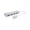 ICY BOX IB-HUB1425-C3 USB 3.2 Gen 1 (3.1 Gen 1) Type-C 5000 Mbit/s Silver
