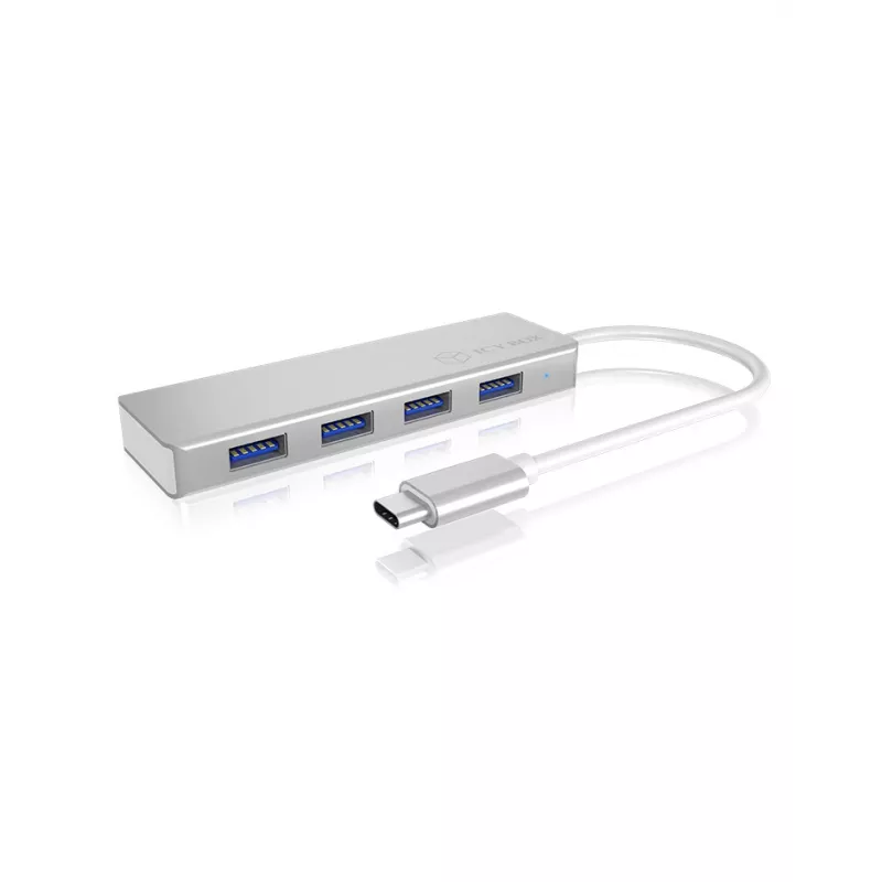 ICY BOX IB-HUB1425-C3 USB 3.2 Gen 1 (3.1 Gen 1) Type-C 5000 Mbit/s Silver