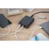DIGITUS 4-Port USB Charger, 72W 1x USB-C (PD) 5,9,15,20V/3A, 3x USB-A 5V/2.4A, black