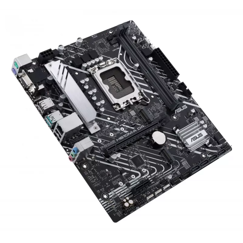 Motherboard ASUS PRIME H610M-A D4-CSM, Intel H610, LGA 1700, micro ATX, DDR4, 2x DIMM, 64GB, 2x M.2, 4x SATA III, HDMI 2.1, DP 1.4