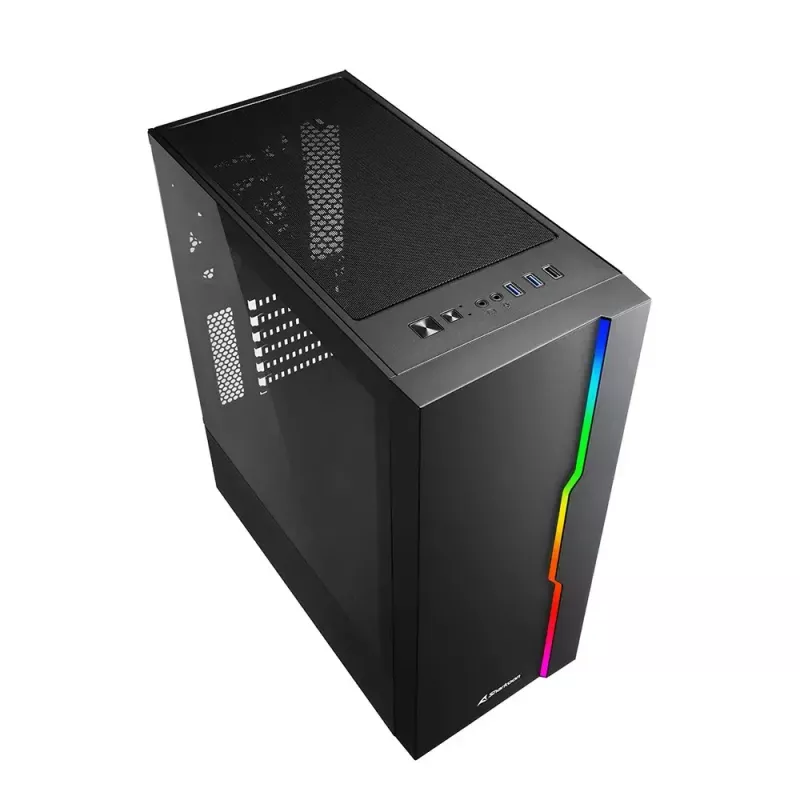 PC Case Sharkoon RGB Slider Midi Tower Black