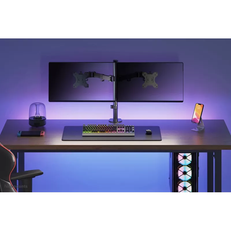 Neomounts FPMA-D550DBLACK Monitor arm 10-32 inch, Clamp/Grommet, 8 kg, 25.4 cm (10 inch), 81.3 cm (32 inch), 100 x 100 mm, Black