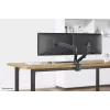 Neomounts DS70-700BL2 Monitor arm 17-27 inch - gas spring, Clamp, 7 kg, 43.2 cm (17 inch), 68.6 cm (27 inch), 100 x 100 mm, Black