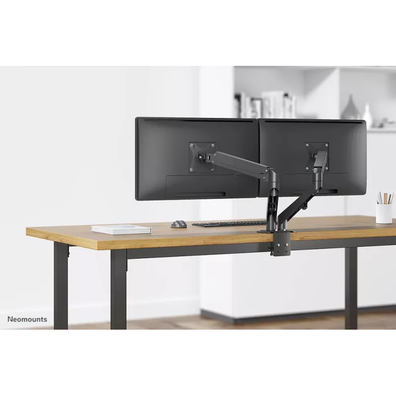 Neomounts DS70-700BL2 Monitor arm 17-27 inch - gas spring, Clamp, 7 kg, 43.2 cm (17 inch), 68.6 cm (27 inch), 100 x 100 mm, Black