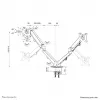 Neomounts DS70-700BL2 Monitor arm 17-27 inch - gas spring, Clamp, 7 kg, 43.2 cm (17 inch), 68.6 cm (27 inch), 100 x 100 mm, Black