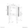 Neomounts WL30-550BL12 TV mount wall 24-65 inch - ultra-flat - easy install