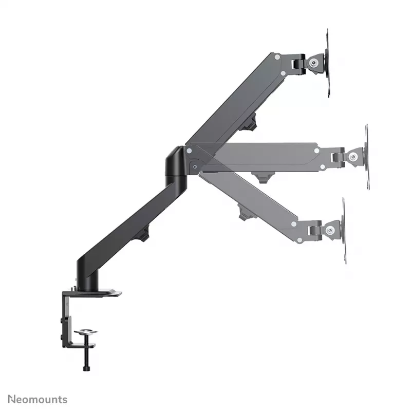 Neomounts DS70-700BL1 Monitor arm 17-27 inch - gas spring, Clamp, 7 kg, 43.2 cm (17 inch), 68.6 cm (27 inch), 100 x 100 mm, Black