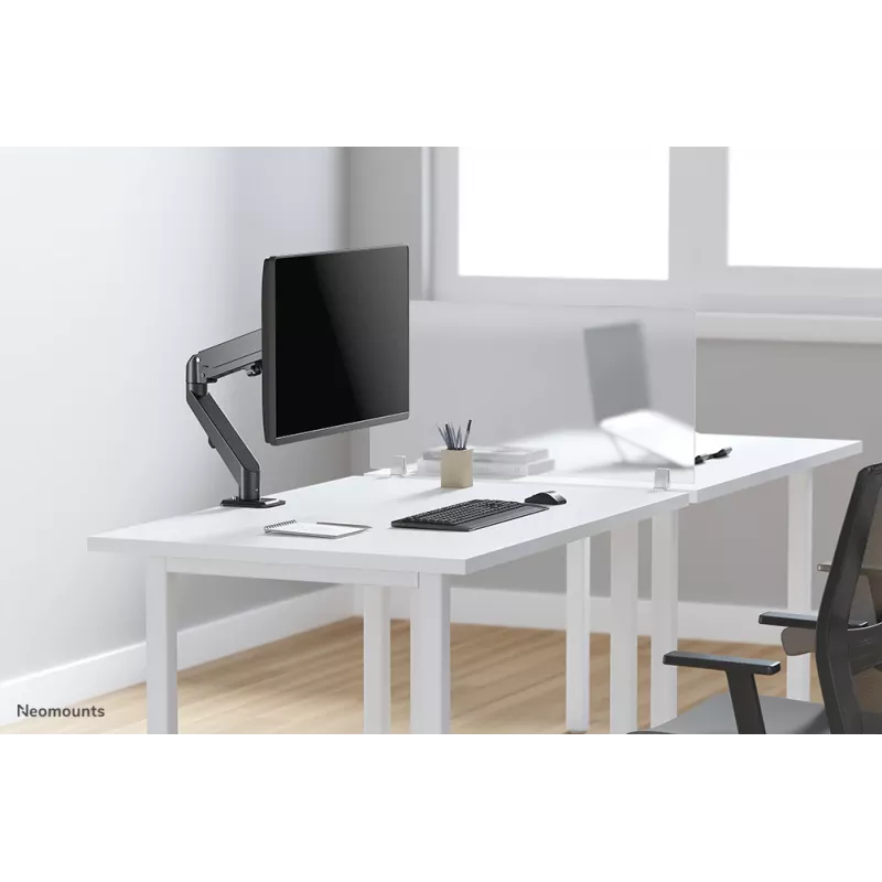 Neomounts DS70-700BL1 Monitor arm 17-27 inch - gas spring, Clamp, 7 kg, 43.2 cm (17 inch), 68.6 cm (27 inch), 100 x 100 mm, Black